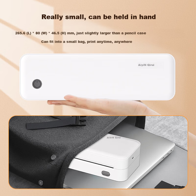 QIRUI A40aPro — принтер без чернил с функцией коррекции ошибок, беспроводной Bluetooth, совместимый с мобильными телефонами, подходит для домашнего использования студентами, термопринтер формата A4, портативный сканер высокого разрешения 300 dpi. - изображение 8