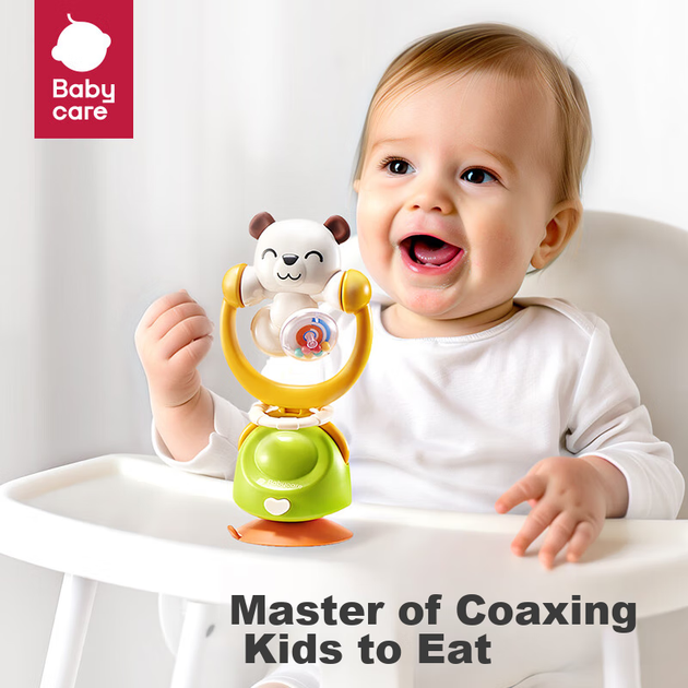 Погремушка Babycare Bear для стола детская, желто-белая - Фото 8 Погремушка Babycare Bear для стола детская, желто-белая - изображение 8