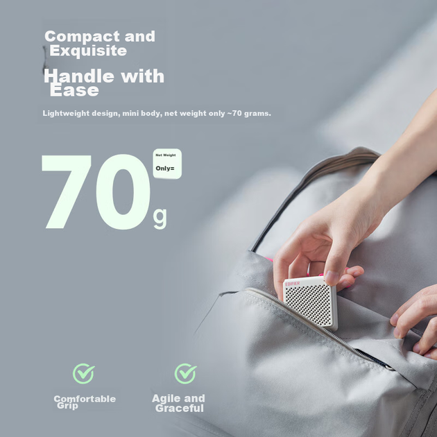 Портативна Bluetooth-колонка EDIFIER M0, міні-колонка для вулиці, вага нетто лише 70 г, наддовгий час роботи від батареї, м'ятно-зелений колір - изображение 6