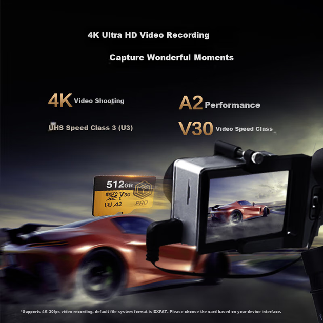 Карта пам'яті JD Gold Label Pro microSDXC 512GB UHS-I U3 V30 A2 (JZ-MicroSD JBPro) - зображення 3