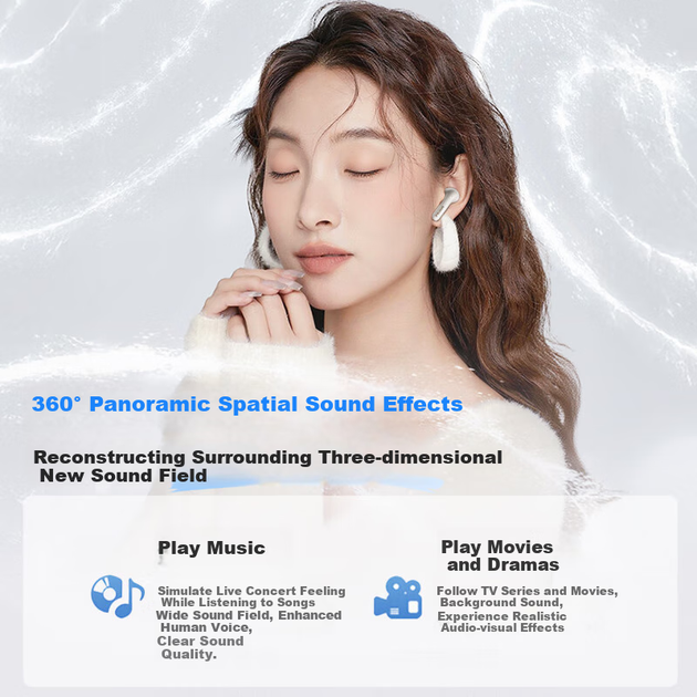 PHILIPS [2026 Остання модель] Справжні бездротові Bluetooth навушники-вкладиші Зменшення шуму для дзвінків Спортивні ігри Низька затримка Музика Високоякісні універсальні для Apple Huawei Xiaomi TAT1320 - зображення 6