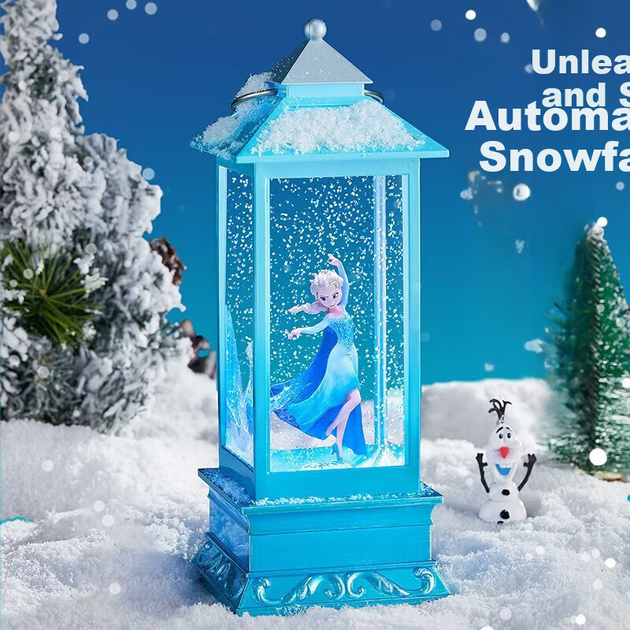 Музична шкатулка Disney «Холодне серце» з Ельзою, принцесою, кришталевою кулею та вітряною лампою. Подарунок на день народження для 10-річної дівчинки. - зображення 6