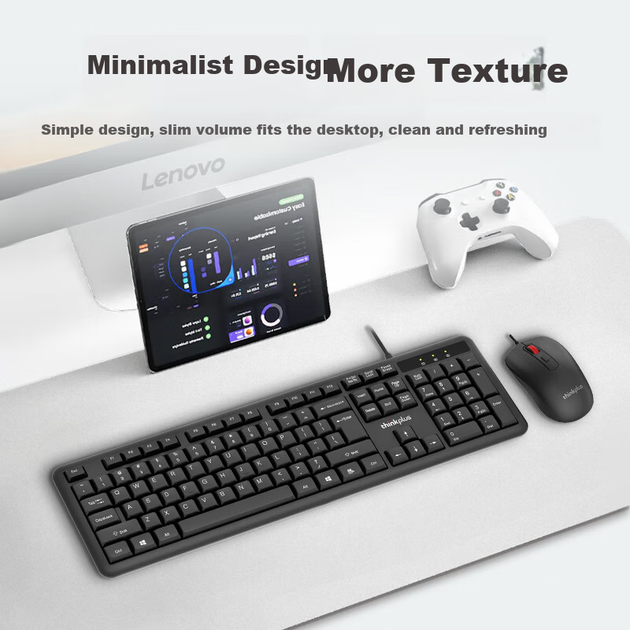 Комплект проводной Lenovo ThinkPlus KM120 Pro USB - изображение 4