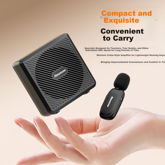 Усилитель Newmine U-258 портативный для учителей, петличный микрофон, Bluetooth - изображение 10