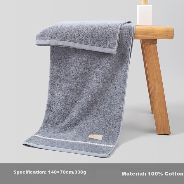 Банний рушник MUJI, 10-й клас антибактеріальної якості, потовщений, 100% чиста бавовна, приємний для шкіри, не залишає ворсу, високо вбираючий, для чоловіків та пар, великий. - зображення 10