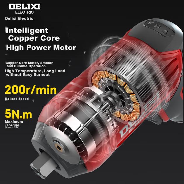 Электроотвертка DELIXI ELECTRIC, бытовая небольшая отвертка на литиевой батарее, мини-электроотвертка, универсальная модель 4 В. - изображение 5