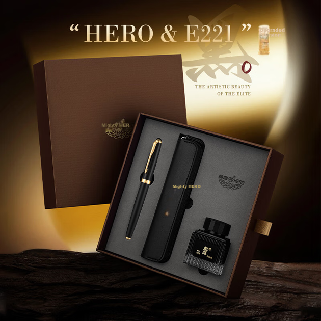 Ручка перьевая HERO подарочная деловая с ароматом чернил E221 - Фото 4 Ручка перьевая HERO подарочная деловая с ароматом чернил E221 - изображение 4