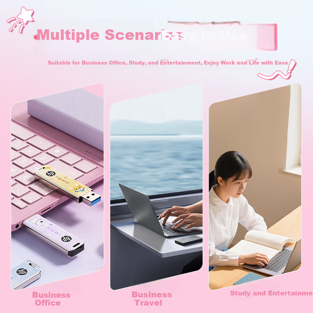 Флеш-накопичувач HP 128 ГБ USB 3.2 Металевий USB-накопичувач Cute Couple Student USB Drive Blue Highland Резервне копіювання даних USB-накопичувач Автомобільний офіс Високошвидкісний USB-накопичувач 230 МБ/с Читання та запис - Фото 6 Флеш-накопичувач HP 128 ГБ USB 3.2 Металевий USB-накопичувач Cute Couple Student USB Drive Blue Highland Резервне копіювання даних USB-накопичувач Автомобільний офіс Високошвидкісний USB-накопичувач 230 МБ/с Читання та запис - изображение 6
