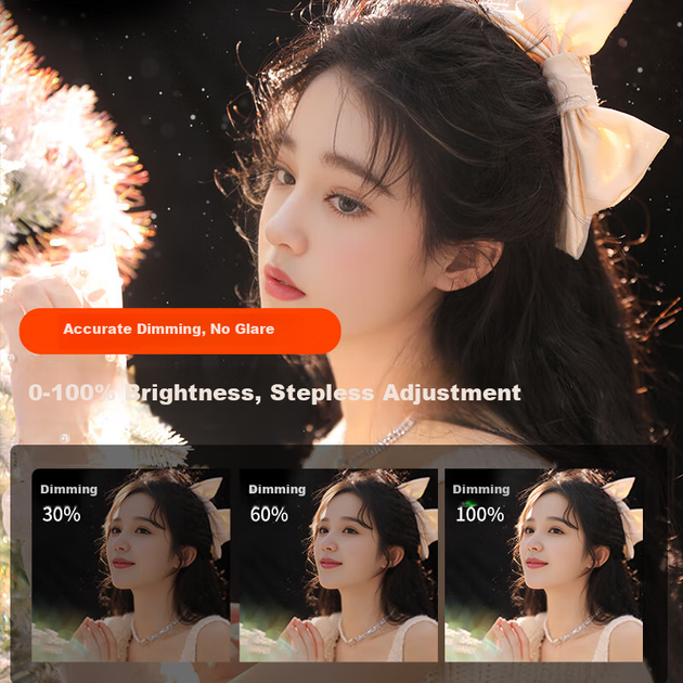 Jimantu Live Streaming Fill Light, Inverse Lighting Contour Hair Light, Studio Host Lighting, Spotlight, Photo Beauty Light, COB Photography Spotlight, Video Shoot Background Atmosphere Light, Indoor - зображення 6