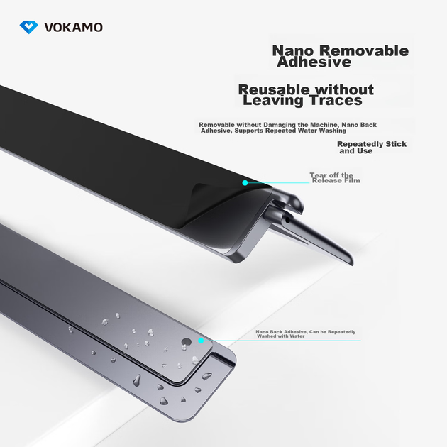 Невидимая портативная подставка для ноутбука VOKAMO, совместимая с Huawei Mate, компьютерами Lenovo, ноутбуками Apple MacBook Pro/Air X, подставка для компьютерного стола из алюминиевого сплава. - изображение 5