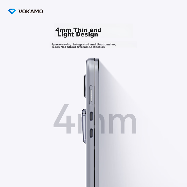 Невидимая портативная подставка для ноутбука VOKAMO, совместимая с Huawei Mate, компьютерами Lenovo, ноутбуками Apple MacBook Pro/Air X, подставка для компьютерного стола из алюминиевого сплава. - изображение 9