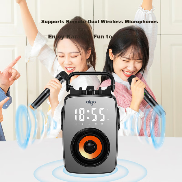 Patriot T115 Премиальная беспроводная Bluetooth-колонка для уличных танцев и сквер-музыки, портативный сабвуфер для дома, усилитель, плеер для оплаты - зображення 7