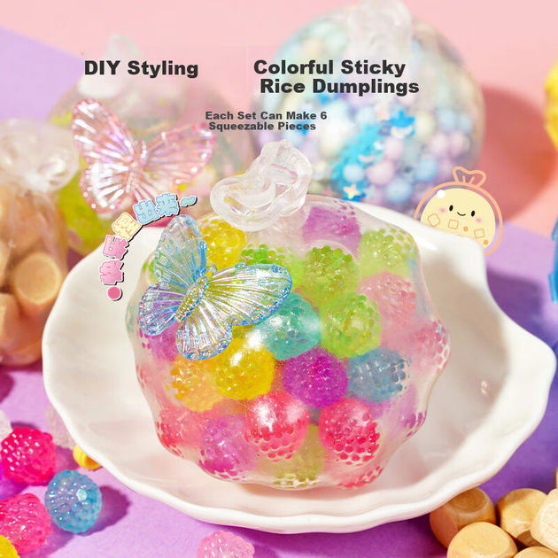 Xiaoling Toys Дитячий DIY Craft Kit Реалістичний стрес зняття весело тісто вичавити іграшку дівчинка подарунок на день народження - зображення 8
