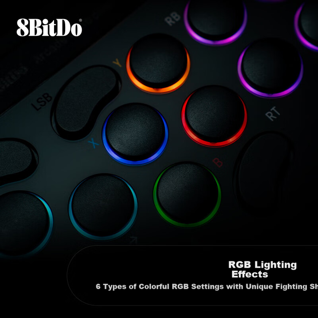 8BitDo Tianren Star Аркадний контролер Microsoft Xbox Hitbox Street Fighter 6-кнопкова файтингова клавіатура XSX Геймпад ПК Steam Tekken 8 Fatal Fury 97 Street Fighter - зображення 11