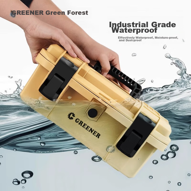 Ящик для инструментов GREENER, 20-дюймовый ящик для хранения, многофункциональный органайзер для инструментов промышленного класса, набор электроинструментов для домашнего использования, большой водонепроницаемый набор, устанавливаемый в автомобиль. - изображение 6