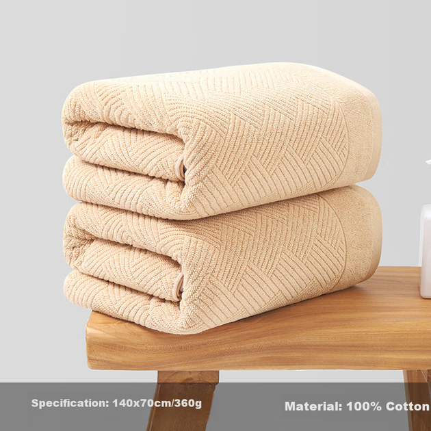 Полотенце для ванны MUJI антибактериальное хлопковое коричневое - изображение 9