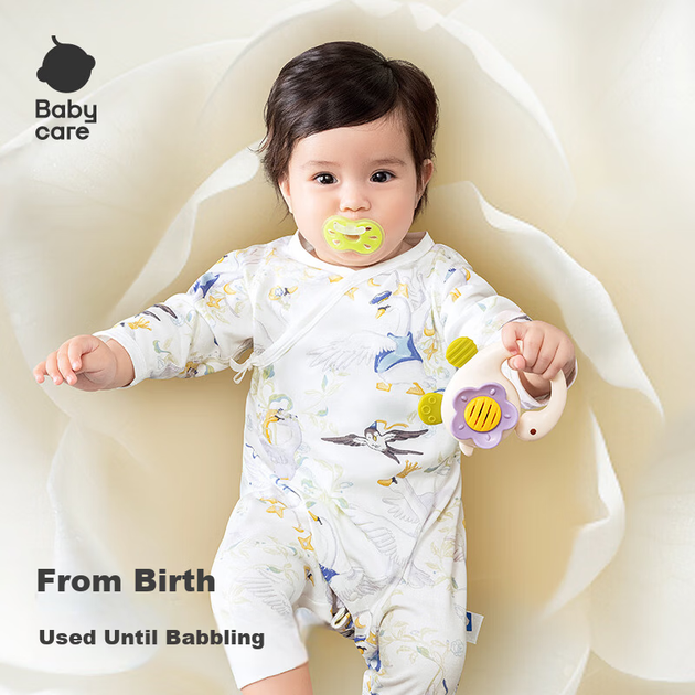 Набор подарочный Babycare Jinshan Camellia для новорожденных 12 предметов с погремушками - изображение 5