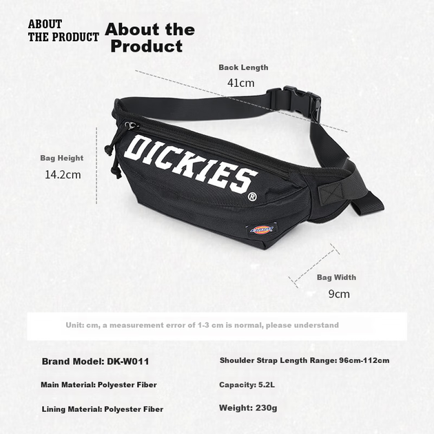 Сумка Dickies DK мужская через плечо с отделениями новая модель - изображение 6