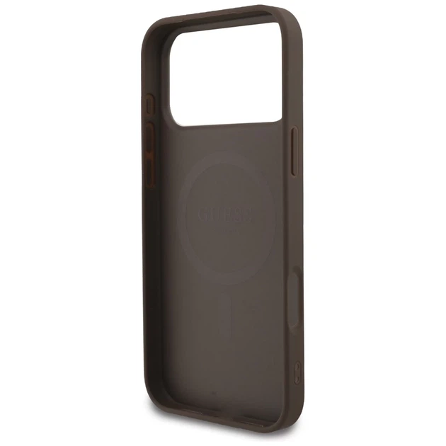 Чохол Guess 4G Strap Triangle Logo для iPhone 17 Pro Max Brown with MagSafe (GUHMP17XP4TSDPPSW) - зображення 7