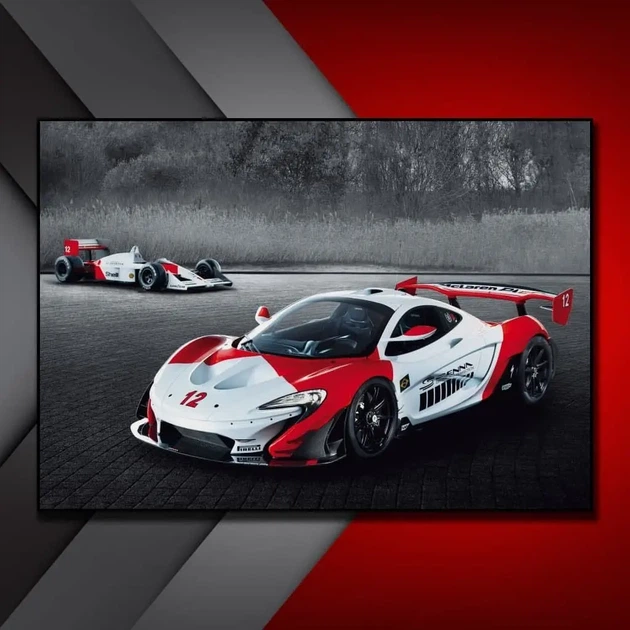 Постер "McLaren P1 GTR Senna 12" - Фото 2 Постер "McLaren P1 GTR Senna 12" - изображение 2