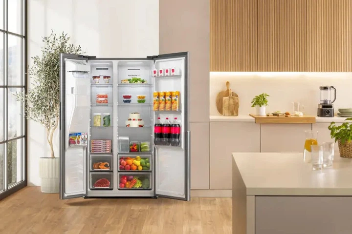 Холодильник SBS Gorenje, 179х62х91см, 2 двері, 347(181)л, А+, NF+, Інв., Зона св-ті, диспенсер, Внутр. Диспл, нерж - зображення 12