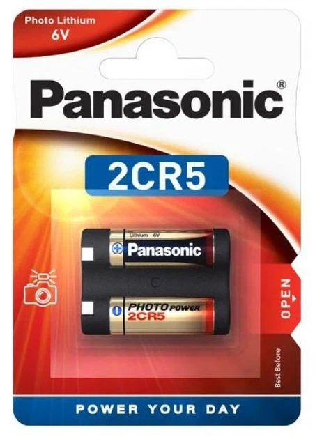 Батарейка Panasonic 2CR5 Lithium 6V для фотоаппаратов и фототехники, 1 шт. - Фото 2 Батарейка Panasonic 2CR5 Lithium 6V для фотоаппаратов и фототехники, 1 шт. - изображение 2