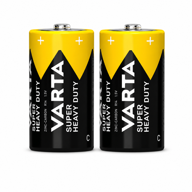Батарейка Varta Super Heavy Duty C угольно-цинковая 1,5V 2 шт (02014101412) - зображення 2
