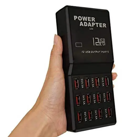 Умное 12-портовое USB-зарядное устройство для мобильного телефона 5V3A быстрая зарядка для смартфонов - изображение 2