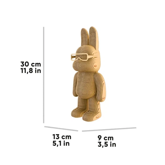 3D Пазл Картонний Cartonic Арт Заяць Art Bunny 160 деталей - Фото 8 3D Пазл Картонний Cartonic Арт Заяць Art Bunny 160 деталей - зображення 8