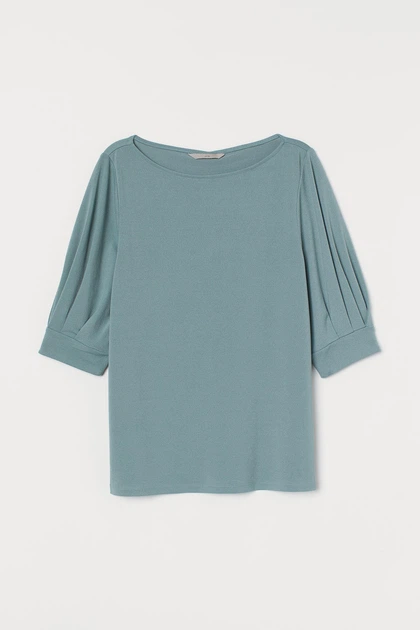 Топ H&M м'ятний BAHSD759 S - Фото 1 Топ H&M м'ятний BAHSD759 S - зображення 1