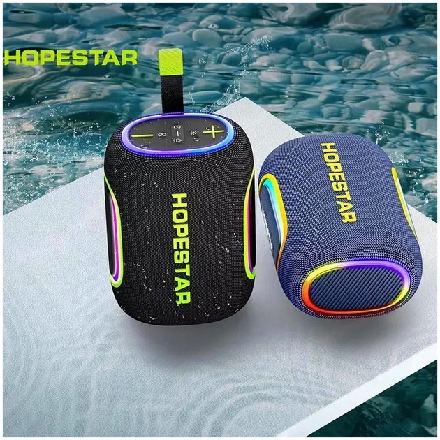 Портативна Bluetooth-колонка Hopestar H58 чорний, підтримка Bluetooth та карти пам'яті, 3.5 мм mini-Jack - изображение 2