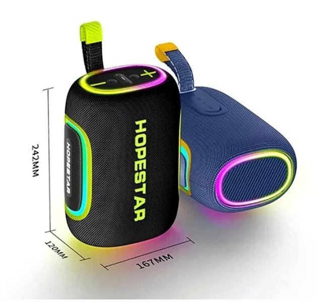 Портативна Bluetooth-колонка Hopestar H58 чорний, підтримка Bluetooth та карти пам'яті, 3.5 мм mini-Jack - изображение 3