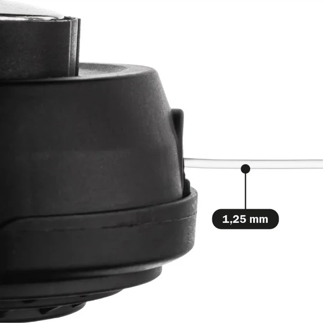 Катушка для триммера M10x1,25, диаметр жилки max 3.0mm, металлическая кнопка "POLAX" 70-094 - изображение 4