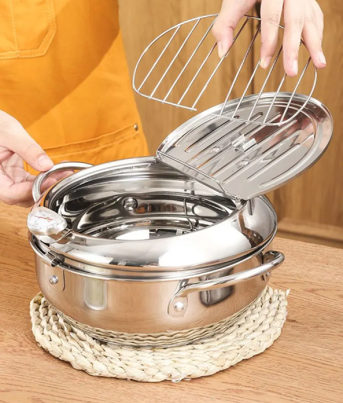 Фритюрница с термометром на 2,2л. - Fryer Pot - изображение 2