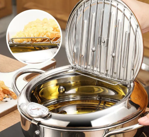 Фритюрница с термометром на 2,2л. - Fryer Pot - изображение 6