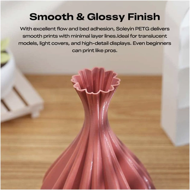 Пластик Creality Soleyin PETG Filament для 3D принтера 1 кг 1.75 мм Черный (3301030163) - Фото 6 Пластик Creality Soleyin PETG Filament для 3D принтера 1 кг 1.75 мм Черный (3301030163) - изображение 6