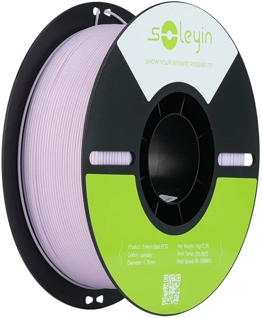 Пластик Creality Soleyin PETG Filament для 3D принтера 1 кг 1.75 мм Лавандовий (3301030157) - Фото 1 Пластик Creality Soleyin PETG Filament для 3D принтера 1 кг 1.75 мм Лавандовий (3301030157) - зображення 1