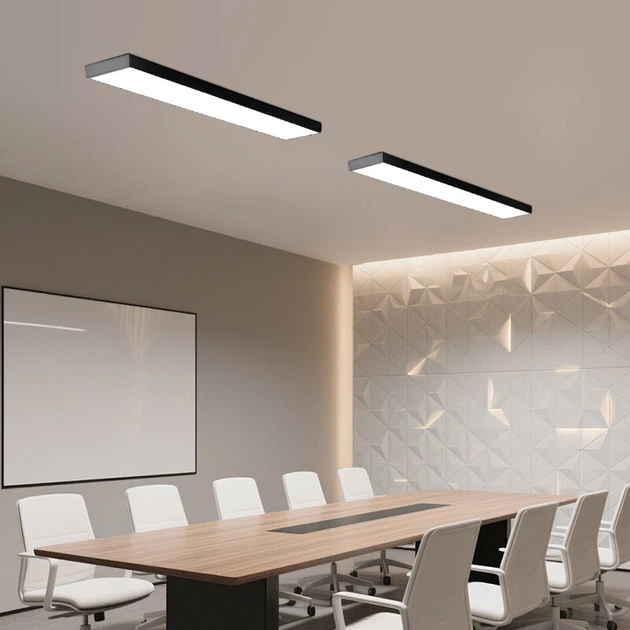 Подвесной светильник Dengling Office LED линейный 120x10 см черный - изображение 6