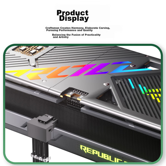 Удлинительный кабель питания для видеокарты KELEPU, 12 В HPWR GPU 3*8pin на 16pin (12+4P), поддерживает серии 3090Ti/40/50, угловой соединитель 90 градусов, черный, 34 см - изображение 9