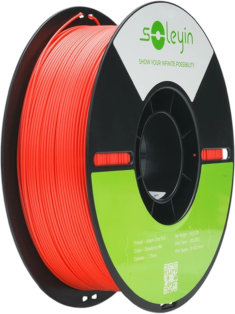 Пластик Creality Soleyin ULTRA PLA Filament для 3D принтера 1 кг 1.75 мм Полунично-молочний (3301010602) - Фото 1 Пластик Creality Soleyin ULTRA PLA Filament для 3D принтера 1 кг 1.75 мм Полунично-молочний (3301010602) - зображення 1