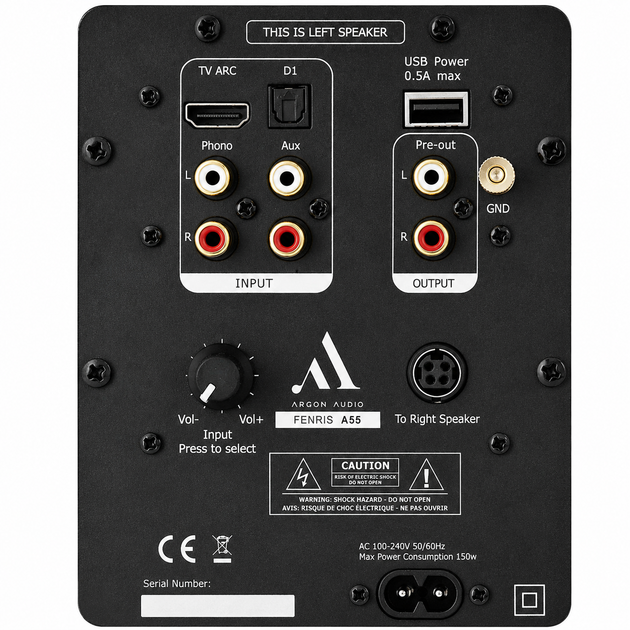 Напольная активная мультимедийная акустика Argon Audio FENRIS Active 55 Black - изображение 4