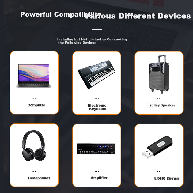 Depusheng Професійний 4-канальний мікшер USB Звукова карта Bluetooth Еквалайзер Реверберація Бездротовий мікрофон UF4-M для запису на комп'ютері Домашній KTV Спів Відеоконференція Пряма трансляція - Фото 5 Depusheng Професійний 4-канальний мікшер USB Звукова карта Bluetooth Еквалайзер Реверберація Бездротовий мікрофон UF4-M для запису на комп'ютері Домашній KTV Спів Відеоконференція Пряма трансляція - изображение 5
