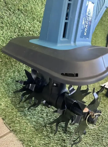 Аккумуляторный культиватор для обработки почвы в саду KRAFFTEC KR-1039 Садовый электрический для прополки 4000 Вт Электрокультиватор для теплицы и огорода - изображение 6