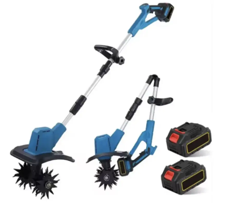 Аккумуляторный культиватор для обработки почвы в саду KRAFFTEC KR-1039 Садовый электрический для прополки 4000 Вт Электрокультиватор для теплицы и огорода - изображение 11