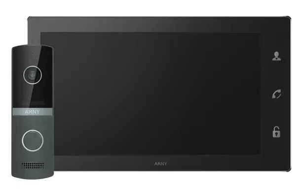 Мультиформатный комплект видеодомофона ARNY AVD-1421 (AVD-1040 2Мп IPS PiP + AVP-NG230 1Мп) Black + Graphite - Фото 1 Мультиформатный комплект видеодомофона ARNY AVD-1421 (AVD-1040 2Мп IPS PiP + AVP-NG230 1Мп) Black + Graphite - изображение 1