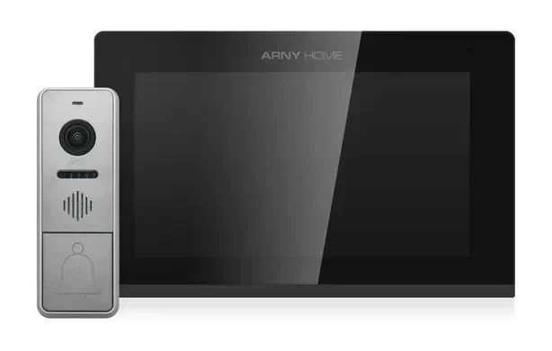 Мультиформатный комплект видеодомофона ARNY AVD-7443A (AVP-742А 2Мп IPS Wi-Fi + AVP-NG430 2Мп) Black + Gray - Фото 1 Мультиформатный комплект видеодомофона ARNY AVD-7443A (AVP-742А 2Мп IPS Wi-Fi + AVP-NG430 2Мп) Black + Gray - изображение 1