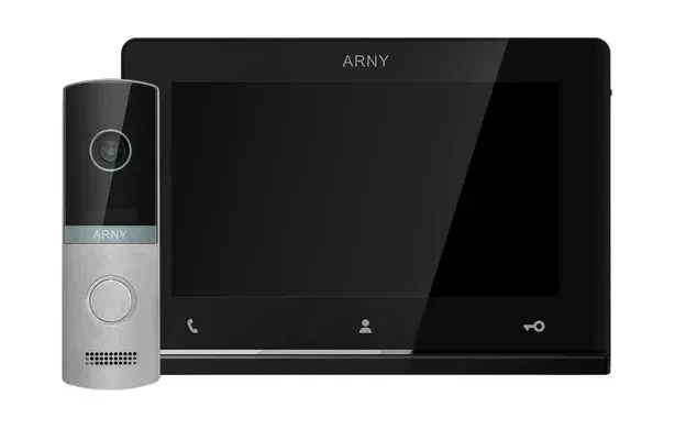 Мультиформатный комплект видеодомофона ARNY AVD-7123 (AVD-710 2Мп 7" TFT + AVP-NG230 2Мп) Black + Silver - Фото 1 Мультиформатный комплект видеодомофона ARNY AVD-7123 (AVD-710 2Мп 7" TFT + AVP-NG230 2Мп) Black + Silver - изображение 1