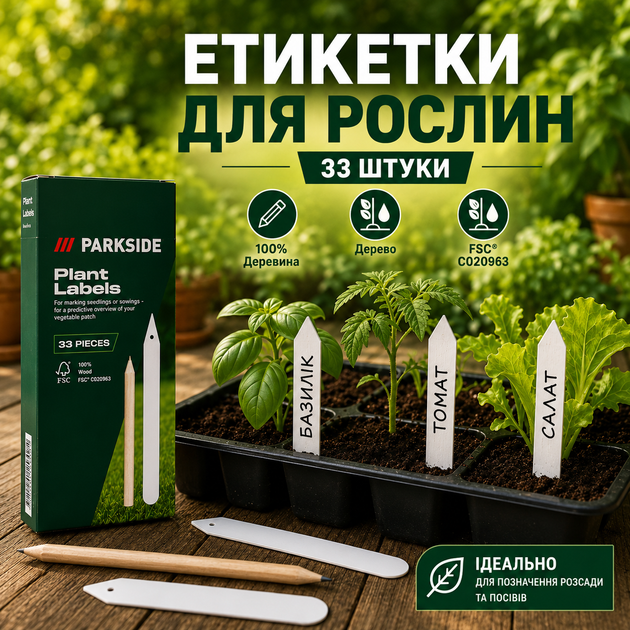 Маркеры (этикетки) для растений PARKSIDE HG10687E 33 шт. - Фото 2 Маркеры (этикетки) для растений PARKSIDE HG10687E 33 шт. - изображение 2