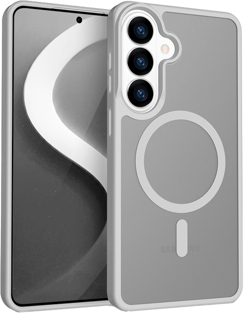Чохол Crong Hybrid Matte Magnetic для Samsung Galaxy S26 Grey (CRGHMMSGS26LGR) - Фото 1 Чохол Crong Hybrid Matte Magnetic для Samsung Galaxy S26 Grey (CRGHMMSGS26LGR) - зображення 1