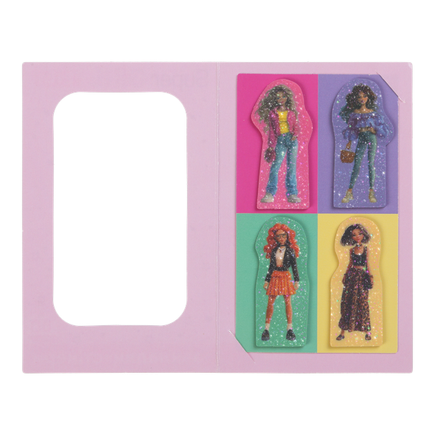 Закладки пластикові з клейким шаром Zibi Super Girl 40x25 мм 4 дизайна по 20 аркушів (ZB.15300) - зображення 3